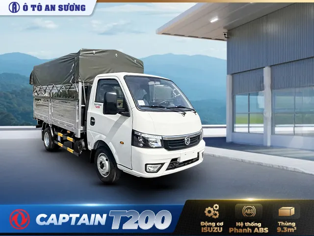 Xe tải TMT Captain T200 với thiết kế cabin hiện đại và khả năng chở hàng vượt trội