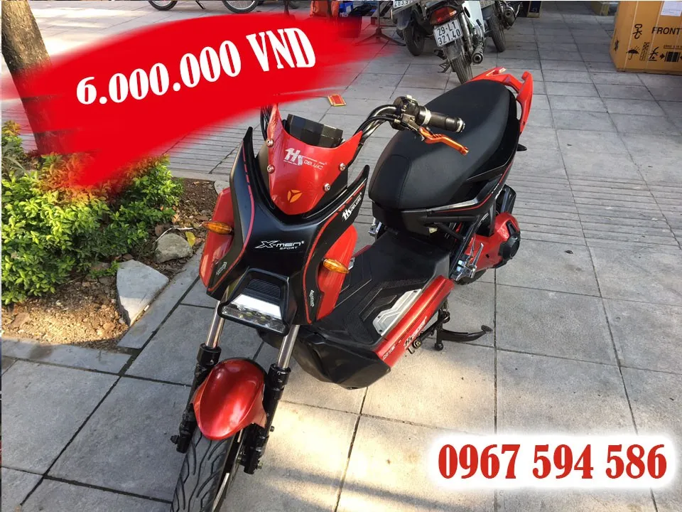 Xe Xmen độ màu đỏ đen giá 6 triệu, nguyên bản mới 80-90%