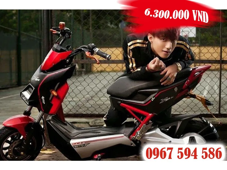 Xe Xmen độ phối màu đen đỏ trắng giá 6,3 triệu