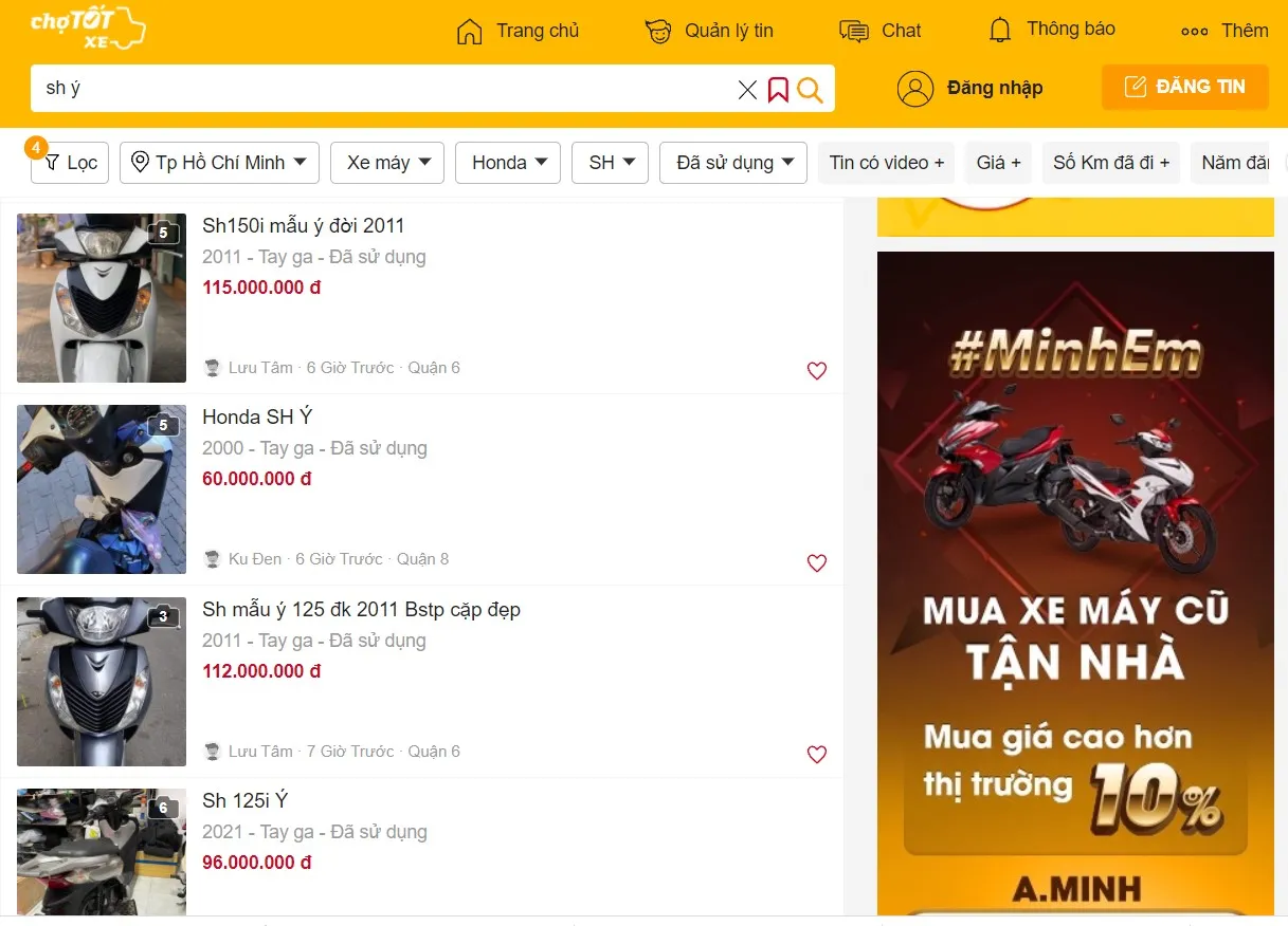 Lưu ý khi mua xe máy cũ