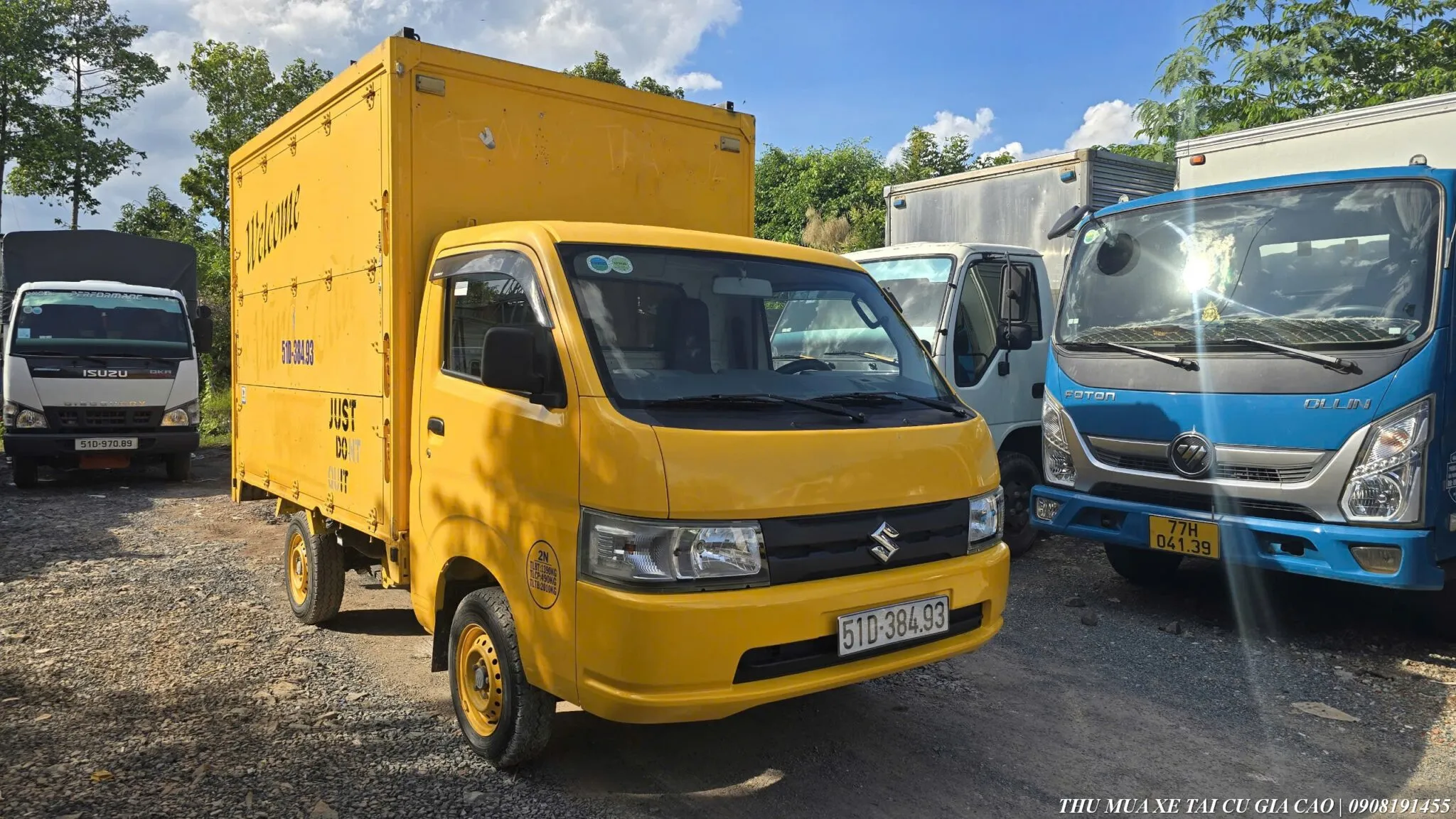 Xe tải thùng mở cánh dơi cũ | Suzuki Pro bán hàng lưu động