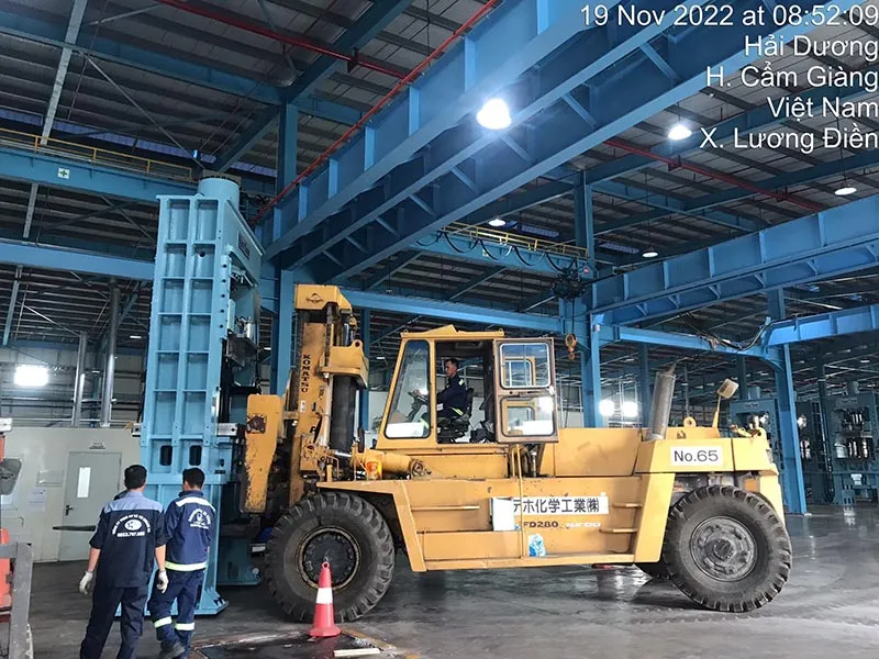 Dịch vụ nâng hạ di dời máy tại Hải Dương