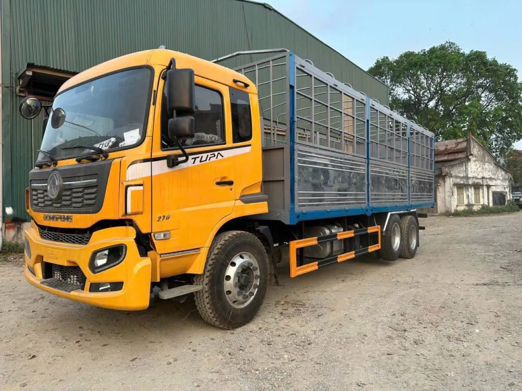Xe tải Dongfeng 3 chân co 270HP nhập khẩu Hoàng Huy năm 2026