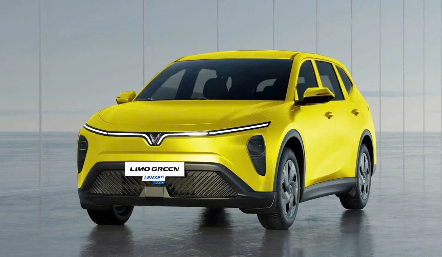 Xe VinFast Limo Green màu vàng - xe điện 7 chỗ chuyên dụng cho dịch vụ taxi công nghệ